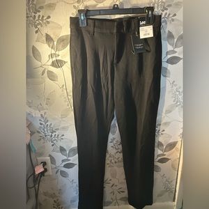 NWT Lee stretchy black dress pants Size 6